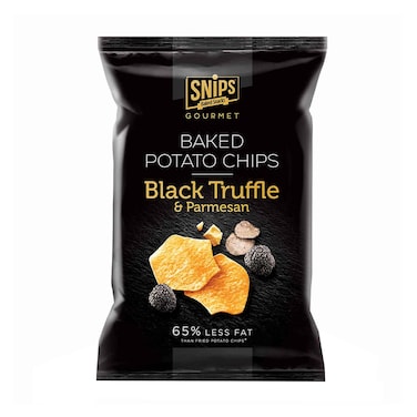Snips Gourmet Baked Potato Chips With Black Truffle &amp; Parmesan 100g