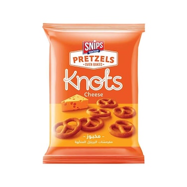 Snips Pretzel Oven Baked Knots With Cheese 28g