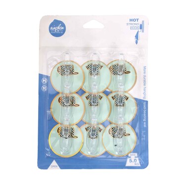 Strong Glue Hook 9P Assrtd Ngh1001