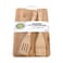 Gitco Bamboo Cutting Board Wooden Cutlery 3 Pieces