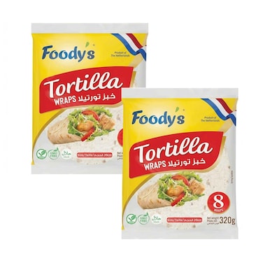 لفائف تورتيلا فوديز، 320 غرام × 2 قطعة