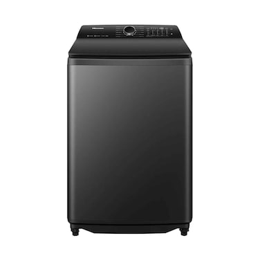 غسالة ملابس هايسنس ذات التحميل العلوي بمحرك عاكس، لون أسود، موديل WT5I2123DB، سعة 21 كجم