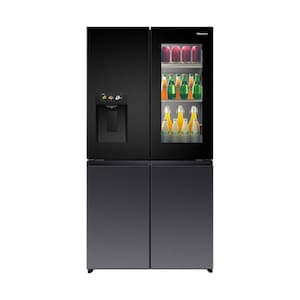 Hisense Premium Flat Door French Refrigerator Pure View Door, RQ9P780TTB1, Capacity Gross 780l & Net 615l