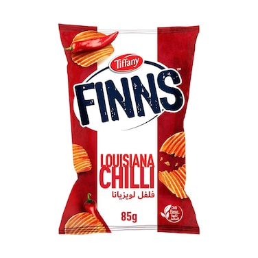 Tiffany Finns Louisiana Chilli Potato Chips 85g