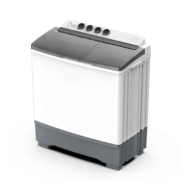 MideaTwin Tub Semi Automatic Washing Machine, MT100W180/W-KW, Capacity 18kg