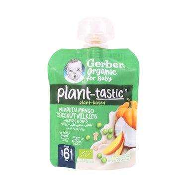 Gerber Organic Baby Food Pumpkin Mango Coconut Oats 80g