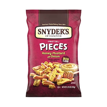 Snyders Of Hanover Pretzel Pieces With Honey Mustard &amp; Onion Flavour 318g