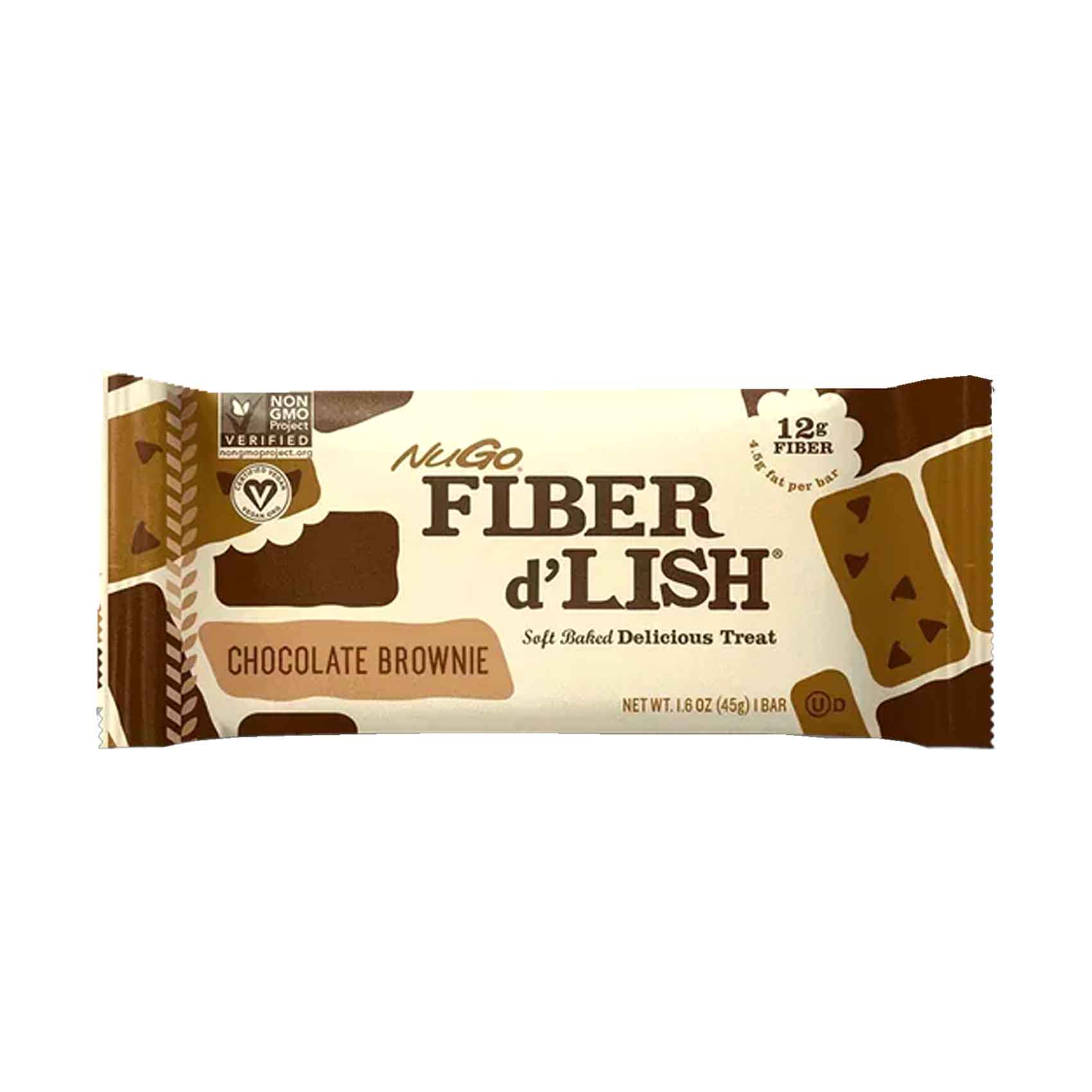 Nugo Fiber Dlish Chocolate Brownie Bar 45g