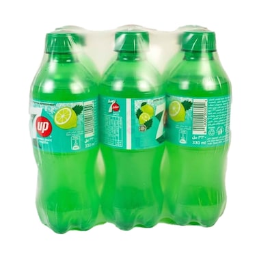 7Up Lemon Mint Mojito Soft Drink Pet Bottle 330mlx6 Pieces
