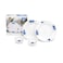 Color House Dinner Set New Bone China 2 Pieces