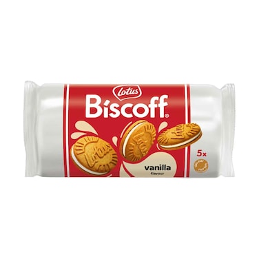 Lotus Biscoff Sandwich Vanilla Cream Flavour Biscuits 50g