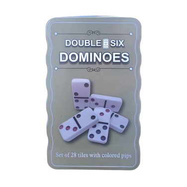 Double Six Dominoes 28 Tiles With Colored Pips