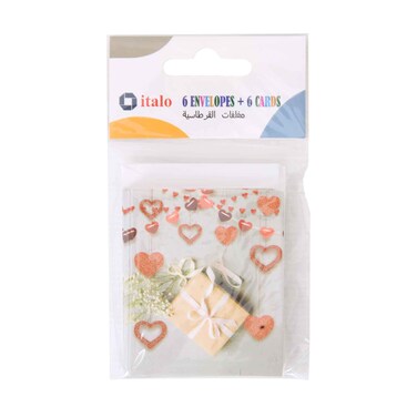 Italo Cards+Envelopes 5 Assorted 6 Pieces
