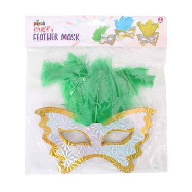 Party Feather Mask 6 Pieces