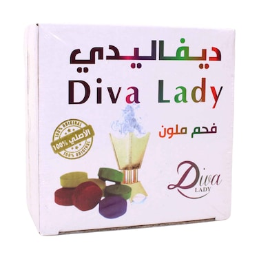 Diva Lady Colored Charcoal 80 Pieces