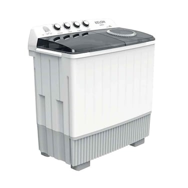 Kelon Semi-Automatic Washing Machine With Twin Tub Design, White, KWSBE14, Capacity 14kg