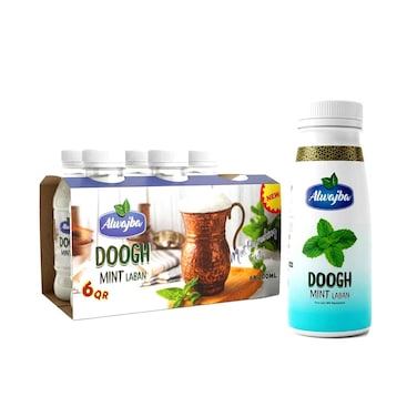 Alwajba Doogh Mint Laban 200mlx6 Pieces
