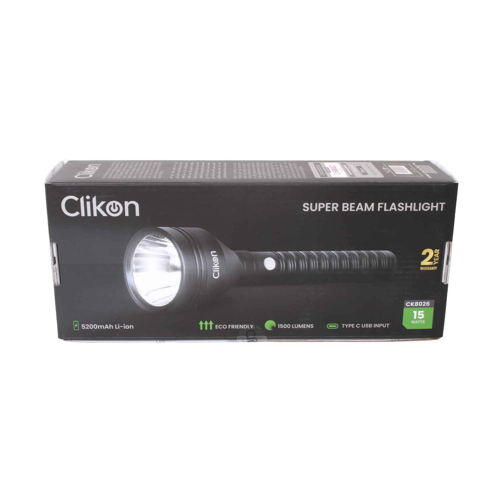 Clikon Lumnosity Led Flash Light 15W 5200Mah