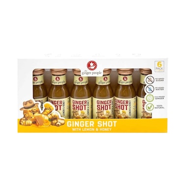 The Ginger People Ginger Shot With Lemon &amp; Honey 30mlx6 Pieces