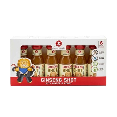 The Ginger People Ginseng Shot With Ginger &amp; Honey 30mlx6 Pieces