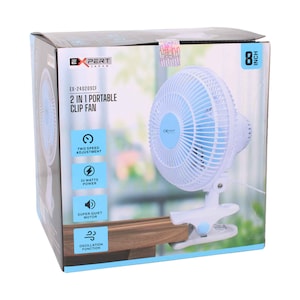 Expert 2 In 1 Portable Clip Fan 8 Inches EX-240209CF