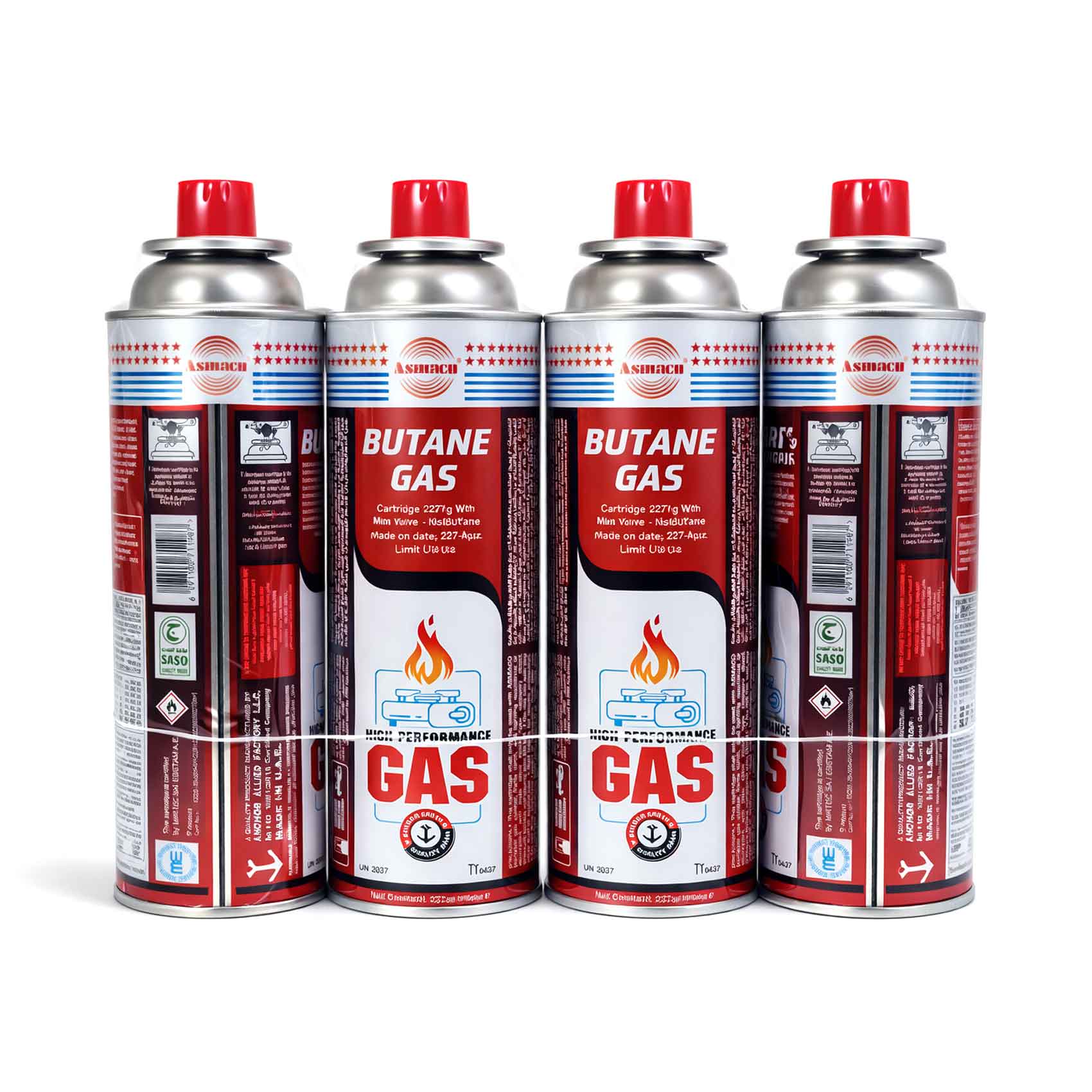 Camping Butane Gas Set 4 Pieces