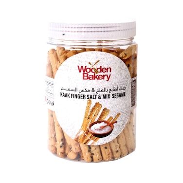 Wooden Bakery Kaak Finger Salt &amp; Mix Sesame 300g