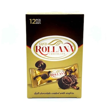 Rollana Chocolate Soft Coated Wafer Assorted 30gx12 Pieces