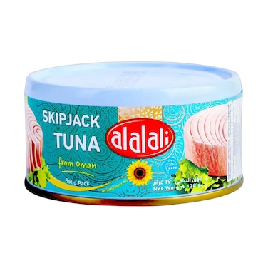 Alalali Skip Jack Tuna From Oman Solid Pack In Sunflower Oil 170g