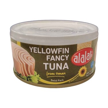 Al Alali Yellow Fin Fancy Tuna In Sunflower Oil Solid 170g