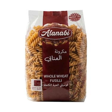 Alanabi Pasta Whole Wheat Fusilli 400g