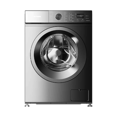 Aftron Front Load Washing Machine Silver AFWF6420FSI,  Capacity 6kg (Plus Extra Supplier Delivery Charges Outside Doha)