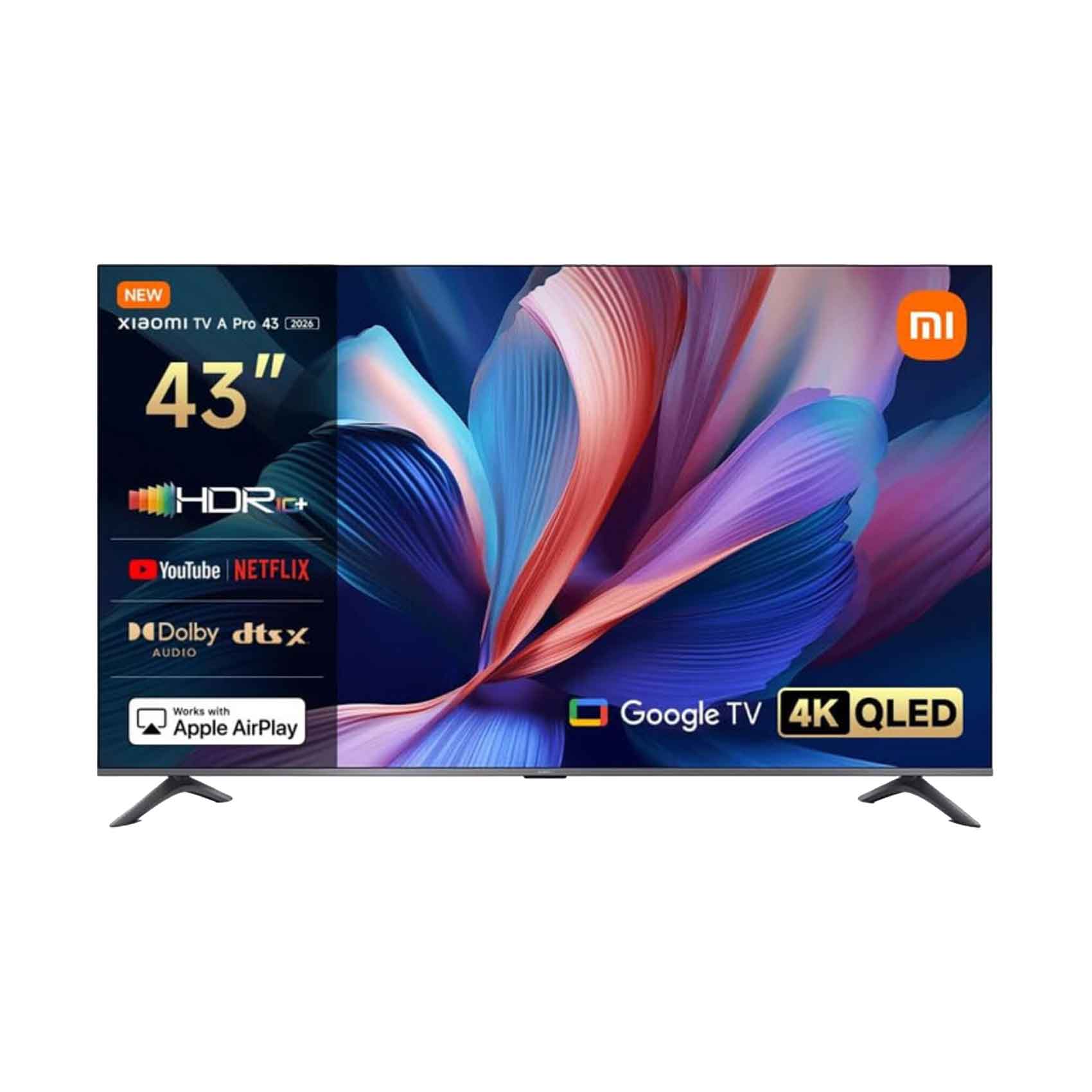 Buy Xiaomi Smart TV A Pro 43 QLED 4K L43MB-APME 2026 Google TV