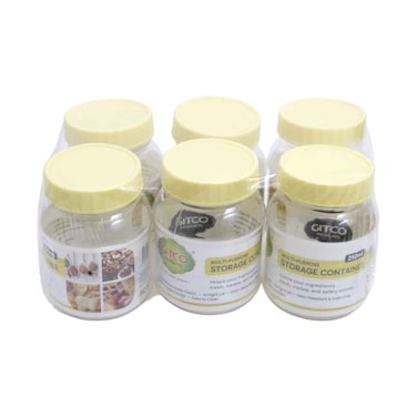 Gitco Multi Purpose Storage Container 175mlx6 Pieces