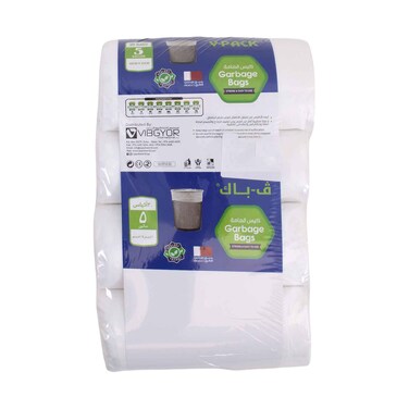 V Pack 5 Gallon Garbage Bags 30 bagsx4 Packs