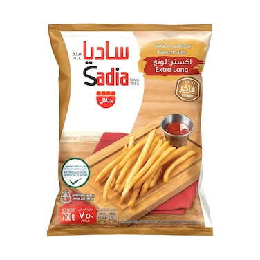 بطاطس ساديا المجمدة الطويلة جدًا 750 غرام