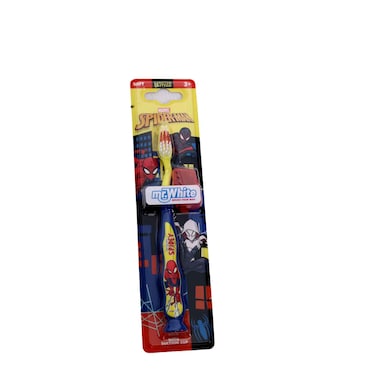 Mr. White Spiderman Toothbrush With Suction Cup 1 Piece