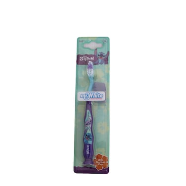 Mr. White Stitch Toothbrush With Suction Cup 1 Piece
