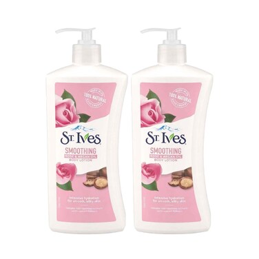 St. Ives Smoothing Rose &amp; Argan Oil Body Lotion 532mlx2 Pieces