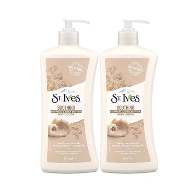 St. Ives Soothing Oatmeal &amp; Shea Butter Body Lotion 532mlx2 Pieces