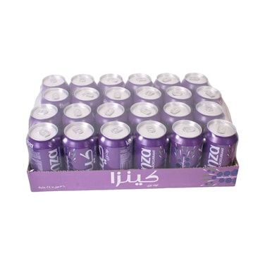 Kinza Blackcurrant Carbonated Soda 360mlx24 Pieces
