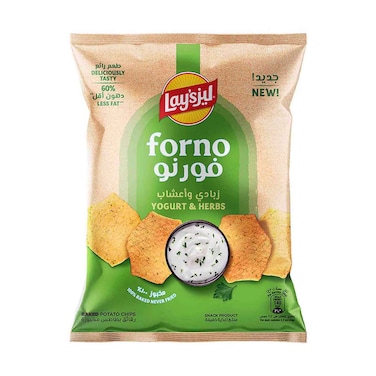 Lays Forno Baked Chips With Yogurt &amp; Herbs Flavour 40g