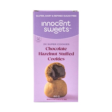 Innocent Sweets Vegan Chocolate Hazelnut Stuffed Cookies 60g