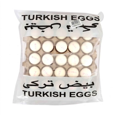 Turkish White Eggs Medium 30 Pieces