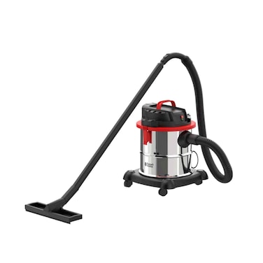 مكنسة كهربائية رطبة وجافة من راسل هوبز، خزان معدني، 1200 واط - K411F، سعة 20 لترًا