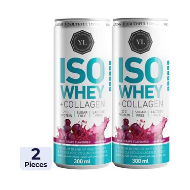 Youthful Living ISO Whey Collagen Drink 300ml x2 Pieces