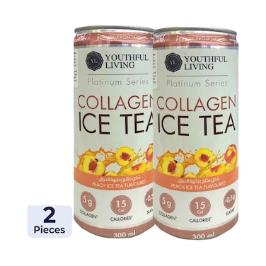 Youth Living Collagen Peach Ice Tea Flavoured 300ml x2 Pieces