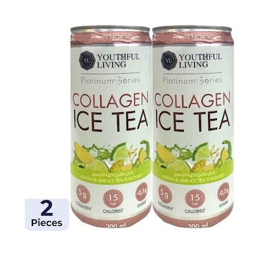 Youth Living Collagen Lemon &amp; Lime Ice Tea Flavoured 300ml x2 Pieces