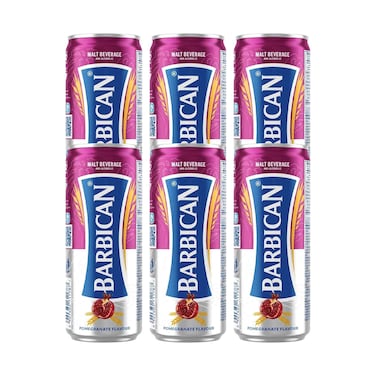 Barbican Non Alcoholic Malt Beverage With Pomegranate Flavour 250mlx6 Pieces