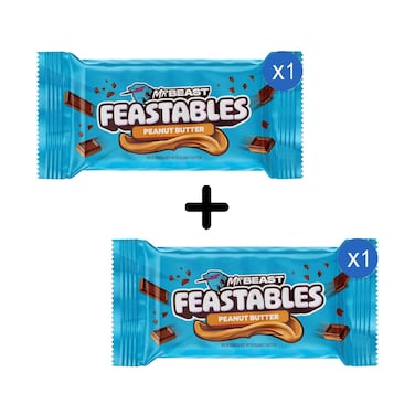 Mr Beast Bar Deez Nutz Milk Chocolate With Peanut Butter 35g + 1 Piece